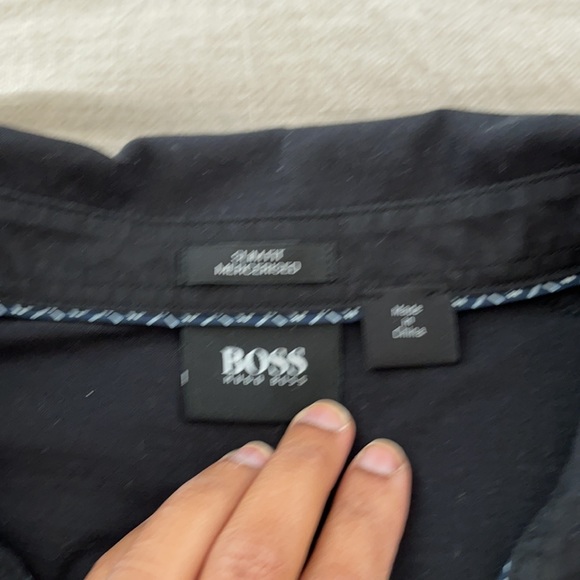 Slim fit black L Hugo boss polo - Picture 2 of 6